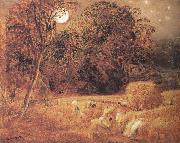 Samuel Palmer The Harvest Moon Spain oil painting artist